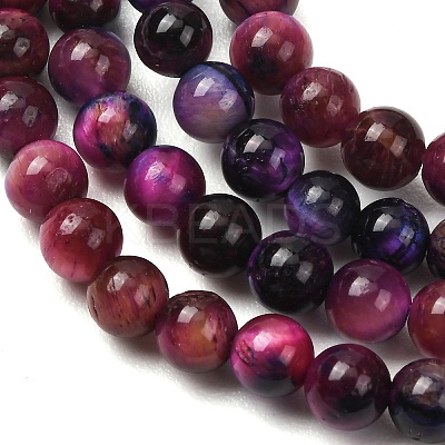 Natural Tiger Eye Beads Strands G-F591-18-6mm-10-1