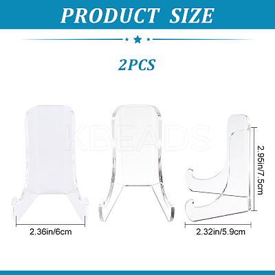 Acrylic Cup and Saucer Display Stands ODIS-WH0029-73-1