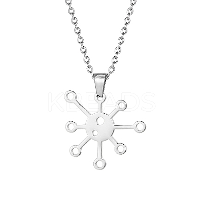 Non-Tarnish 304 Stainless Steel Pendant Necklaces ZG4018-2-1