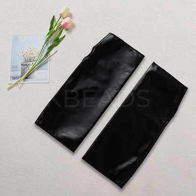 PU Leather Fingerless Gloves AJEW-WH20018-116A-1