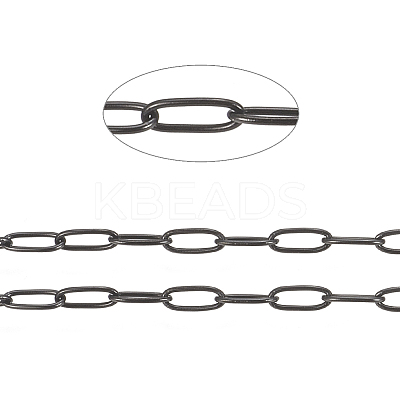 304 Stainless Steel Paperclip Chains CHS-F010-01I-B-1
