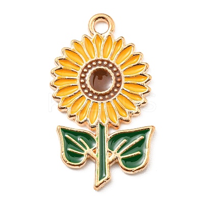 Thanksgiving Day Alloy Enamel Pendants ENAM-D060-01I-KCG-1