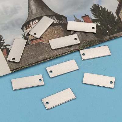 Tarnish Resistant 304 Stainless Steel Stamping Blank Tag Pendants LS-STAS-S028-05-1