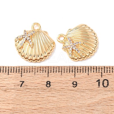 Brass Micro Pave Cubic Zirconia Pendants KK-A284-11A-G-1