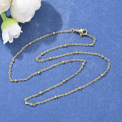 Brass Satellite Chains Necklace for Women LS-NJEW-P265-38G-1