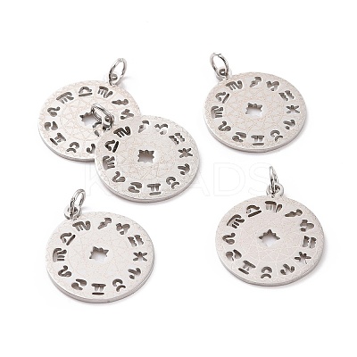 Non-Tarnish 201 Stainless Steel Pendants STAS-S105-T565D-1-1
