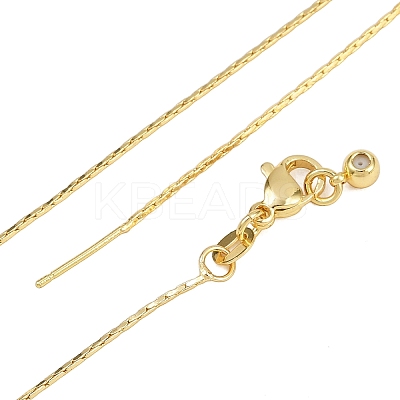 0.8MM Brass Boston Link Chain Adjustable Slider Necklaces NJEW-M108-28G-01-1