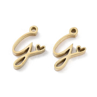 304 Stainless Steel Charms STAS-M327-02G-G-1
