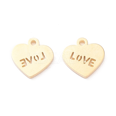 Valentine's Day 304 Stainless Steel Charms LS-STAS-I151-28G-1