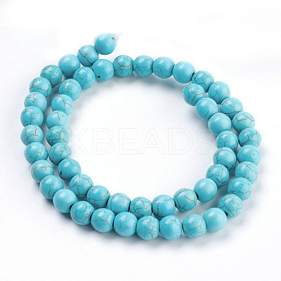 Synthetic Turquoise Beads Strands TURQ-S192-8mm-2-1