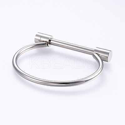Tarnish Resistant 304 Stainless Steel Bangles X-BJEW-P222-14P-1