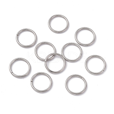 Non-Tarnish 304 Stainless Steel Open Jump Rings X-STAS-C040-01G-P-1