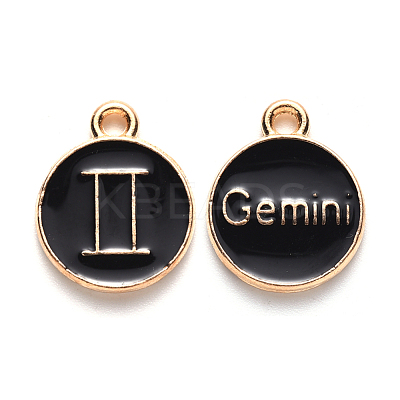 Alloy Enamel Pendants ENAM-S124-01A-08I-1