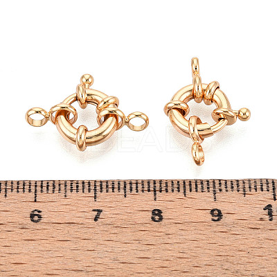 Brass Spring Ring Clasps LS-KK-G528-03G-1