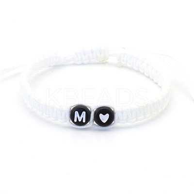 Resin Beads Braided Bead Bracelets FS-WG7326D-13-1