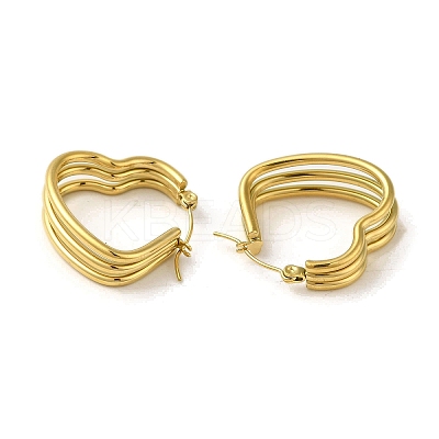 304 Stainless Steel Hoop Earrings for Women EJEW-B054-19G-02-1