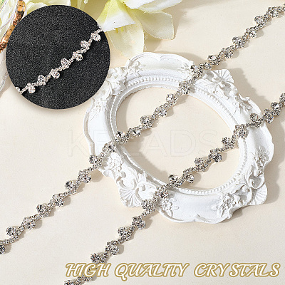 S-shaped Glass Rhinestone and Iron Cup Chains DIY-WH20032-25S-01-1
