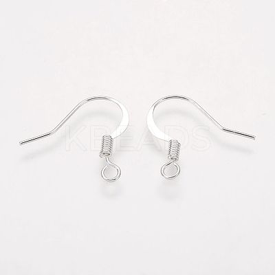 Brass French Earring Hooks X-KK-Q366-S-NF-1