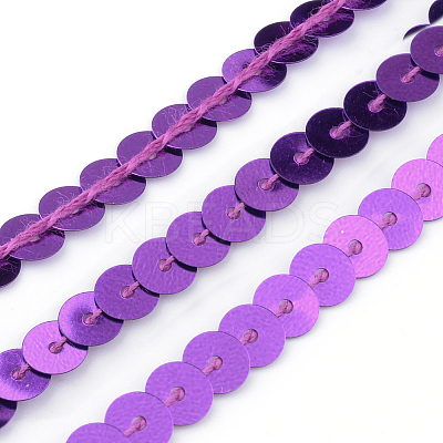 Eco-Friendly Plastic Paillette Beads PVC-Q092-6mm-12-1