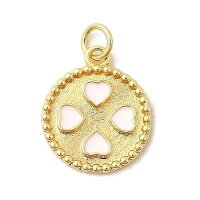 Brass Enamel Pendants KK-I378-20G-A-1