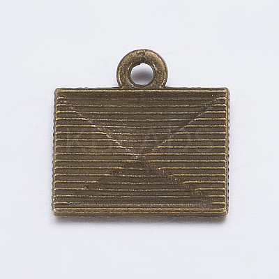 Tibetan Style Alloy Mail Charms LS-EA10712Y-AB-1