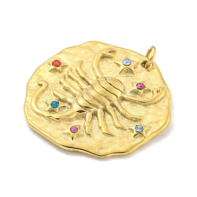 Real 18K Gold Plated PVD Vacuum Plating 304 Stainless Steel Pendants STAS-L278-003G-08-1