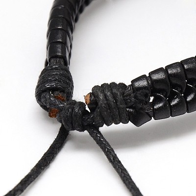 Trendy Unisex Casual Style Imitation Leather and Leather Bracelets LS-X-BJEW-L302-01-1