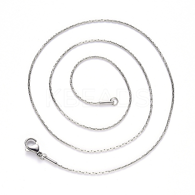 Non-Tarnish 304 Stainless Steel Boston Link Chain Necklace NJEW-S420-005B-P-1