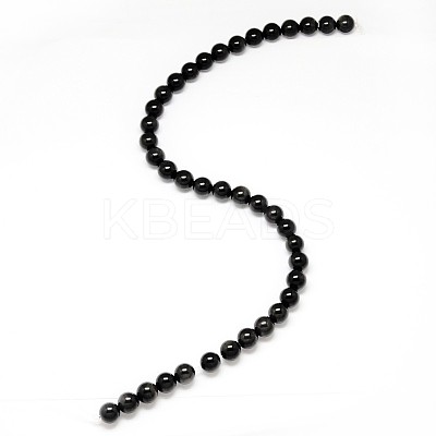 Natural Obsidian Round Beads Strands G-L275-03-16mm-01-1