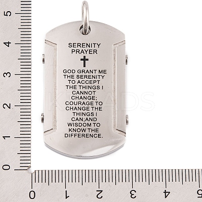 Non-Tarnish 304 Stainless Steel Pendants STAS-K283-04P-1