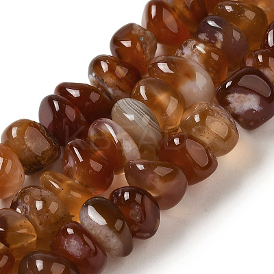Natural Red Agate Beads Strands G-NH0017-C01-01-1