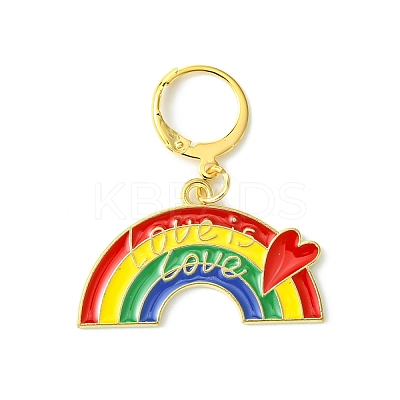 Alloy Enamel Pendant Stitch Markers HJEW-AB00345-1