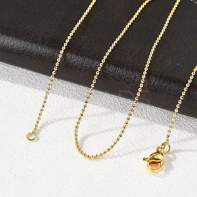 Brass Ball Chain Necklaces X-MAK-L009-06G-1