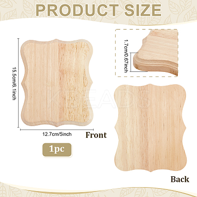 Lace Edged Rectangle Wood Display Pedestals ODIS-WH0025-280D-1