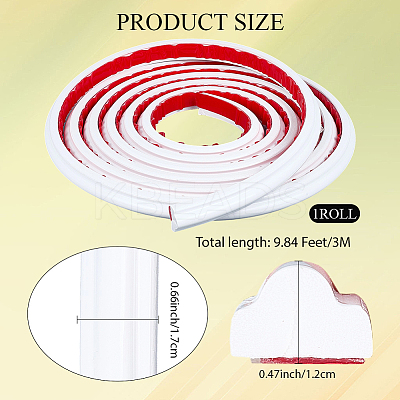 PVC Self-Adhesive Flexible Molding Trim DIY-WH20007-62A-1