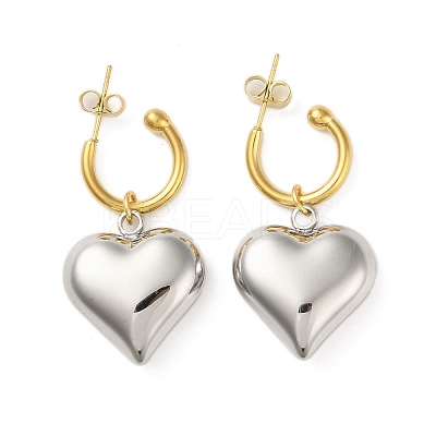 Non-Tarnish 304 Stainless Steel Pendant Earrings EJEW-R160-03P-1