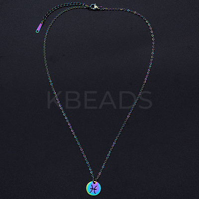 201 Stainless Steel Pendants Necklaces NJEW-S105-JN627-12-1