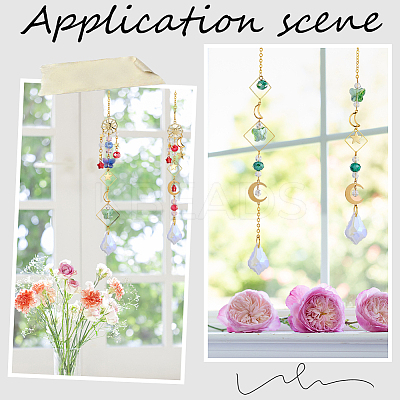 DIY Pendant Decoration Suncatchers Making Kit DIY-SC0024-01-1