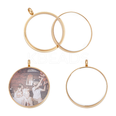 2Pcs 304 Stainless Stee Locket Pendants STAS-UN0064-13G-1