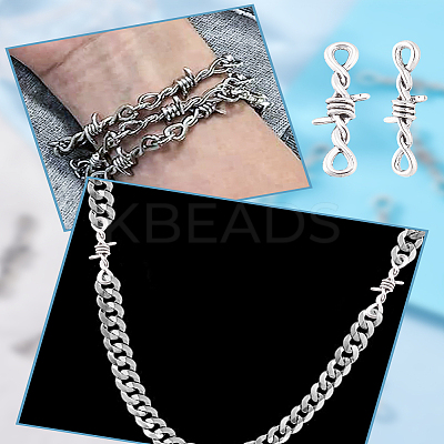 80pcs Tibetan Style Alloy Links/Connector TIBE-LP0001-12-1