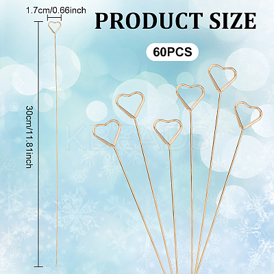 Iron Floral Picks OFST-WH0002-36G-1