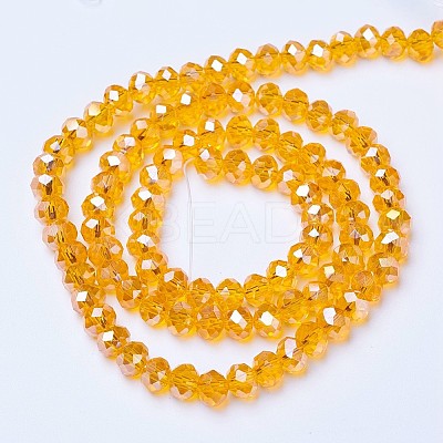 Electroplate Glass Beads Strands EGLA-A044-T2mm-B-M-1