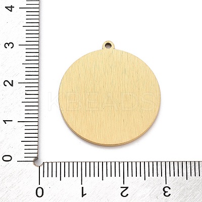 304 Stainless Steel Pendants STAS-Q002-06G-1
