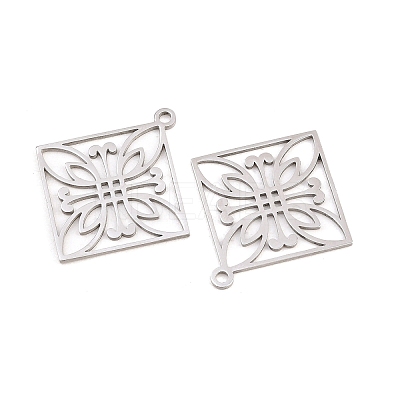 Buddhist 304 Stainless Steel Pendants LS-STAS-E521-06C-P-1