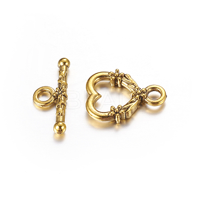 Tibetan Style Alloy Toggle Clasps X-GLF1086Y-NF-1