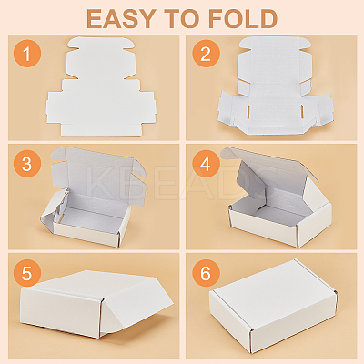 Cardboard Paper Shipping Box LS-CON-WH0089-57-1