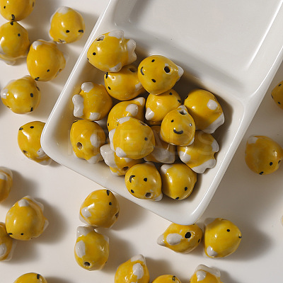 Handmade Porcelain Beads for Necklaces Bracelets Making PORC-TAC0009-05C-1