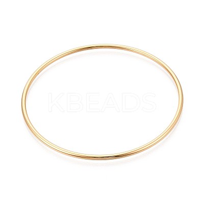304 Stainless Steel Plain Bangles For Women BJEW-N033-02G-1