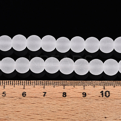 Transparent Glass Beads Strands GLAA-T032-T8mm-MD13-1