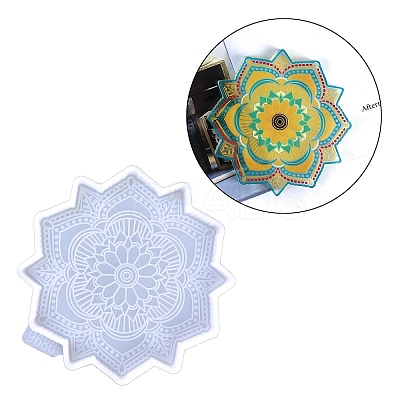 Mandala Flower Cup Mat Silicone Molds SIMO-H144-01B-1
